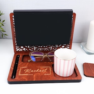 Personalized Wooden Book Stand, Christmas Gift for Mom, Book Valet, Book page holder for Reading, Book Accessories, Book Lover Gift for her