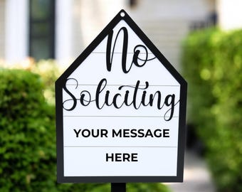 Panneau Pas de sollicitation, Ne sonnez pas à la porte, Panneau Ne frappez pas, les chiens vont aboyer, panneau de porte, ferme, panneau personnalisé, Don't Make It Weird