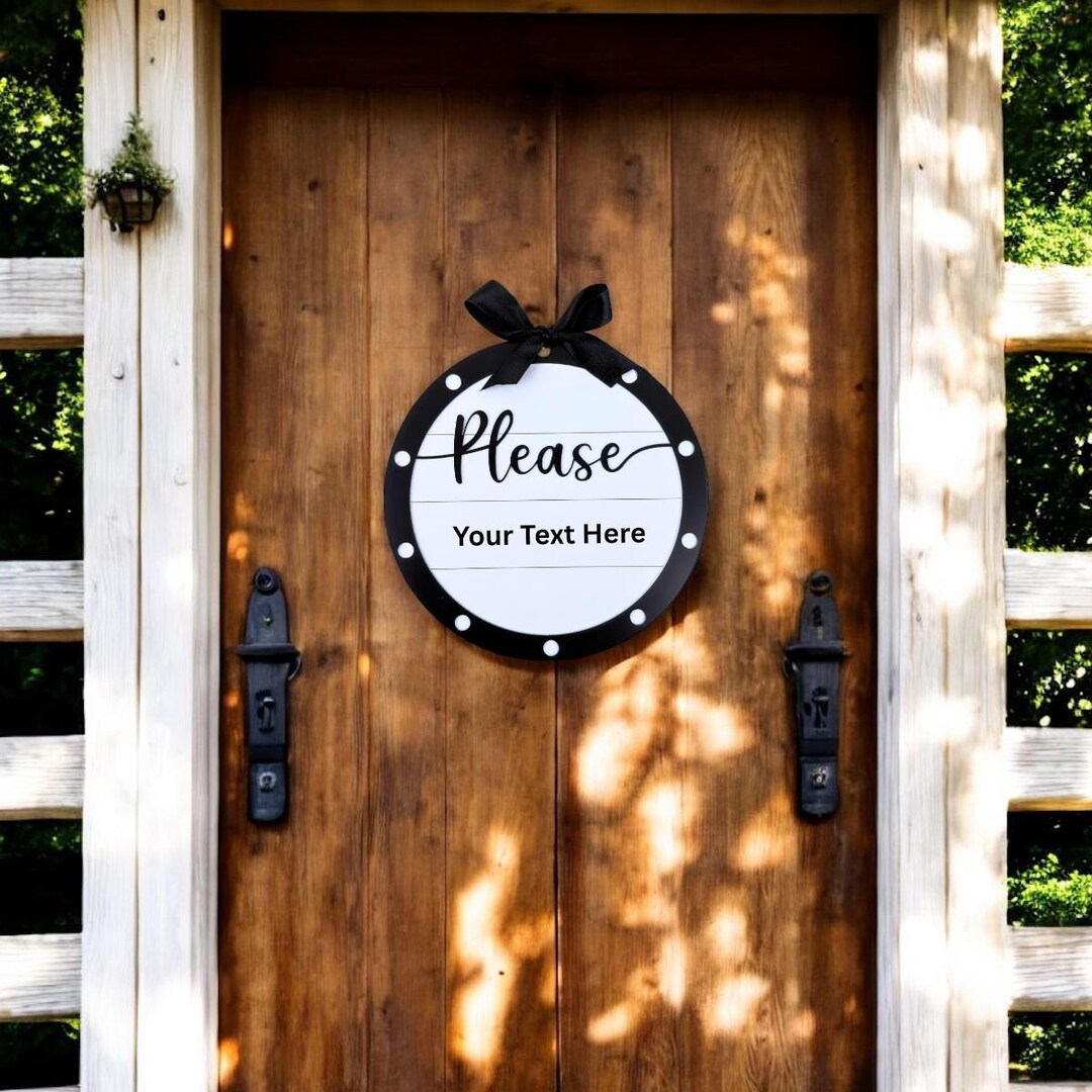 Please Do Not Ring the Door Bell, Do Not Knock Sign, Dogs Will Bark ...