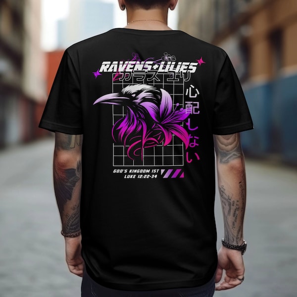 Ravens and Lilies Unworried Christian Japanese Urban Shirt