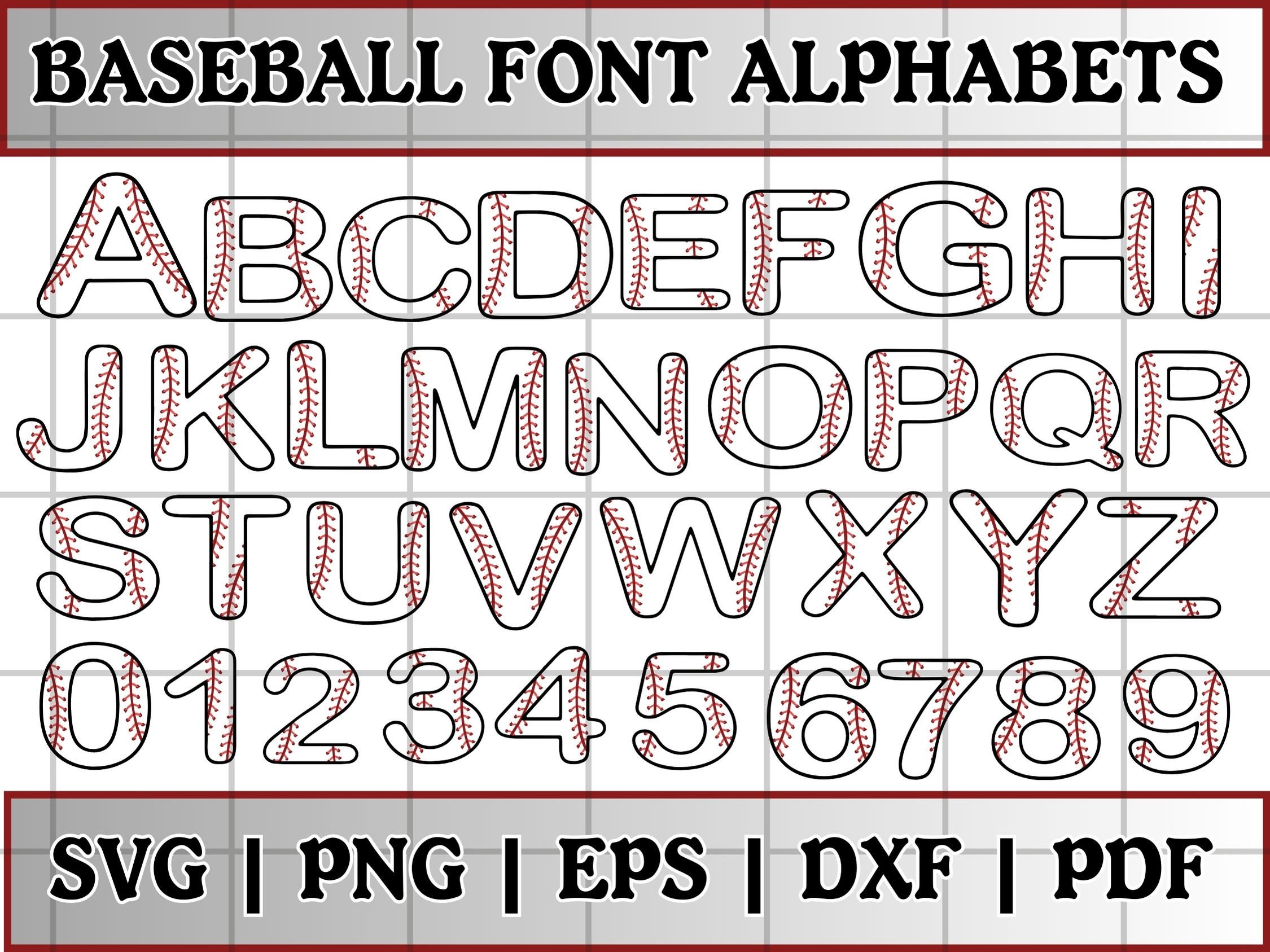Baseball Font Svg, Baseball Team Svg, Baseball Mom Svg, Softball Svg ...