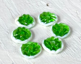 Boiler Room Studio - MICRO PUFFS - Cream on Green