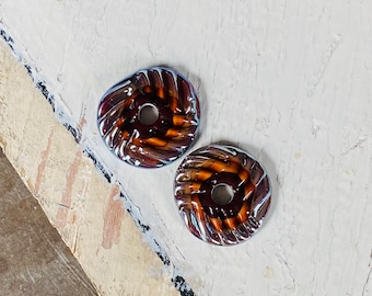 Puffy Discs - Metallic Reddish Browns - Set C