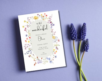 Wild & Wonderful Floral Invitation