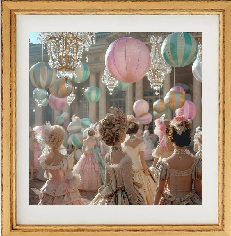 Pop Rococo Marie Antoinette Poster Print for Bedroom Pop Art Sign Home Wall Decor ...