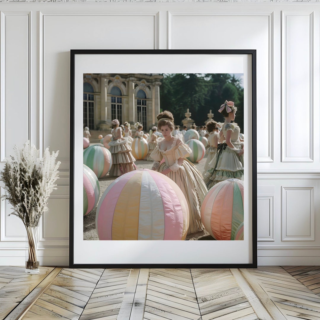 Rococo Lady Art Print, Marie Antoinette Poster, 18th Century Antique ...