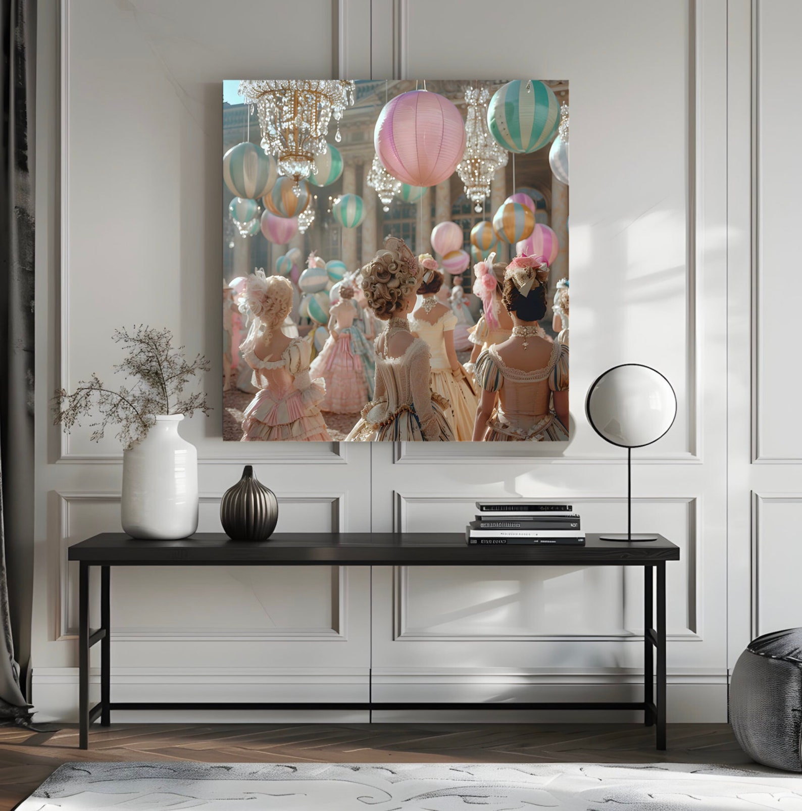 Pop Rococo Marie Antoinette Poster Print for Bedroom Pop Art Sign Home Wall Decor ...