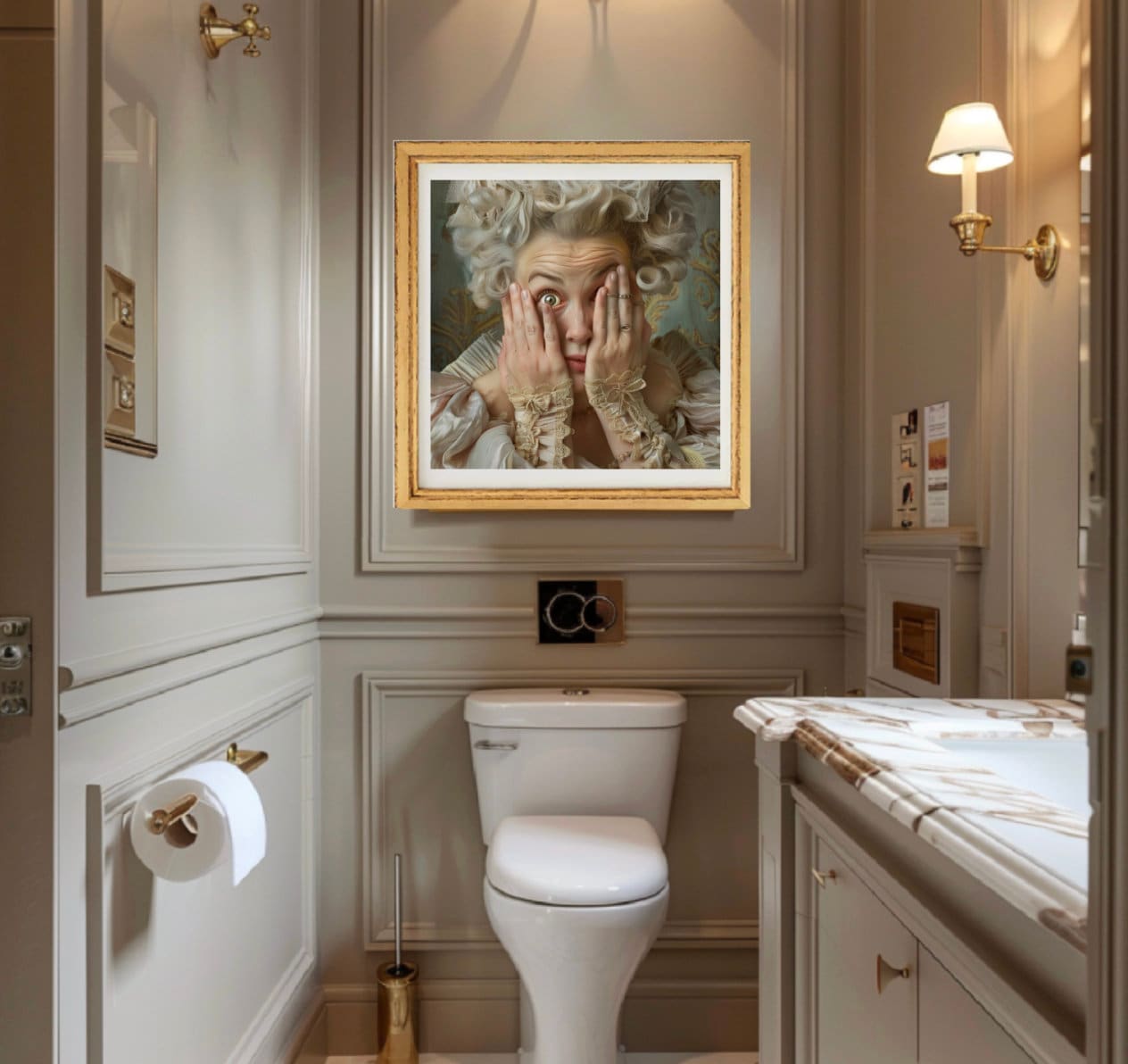 Funny Bathroom Wall Art, Bathroom Poster Print, Ladies Bathroom