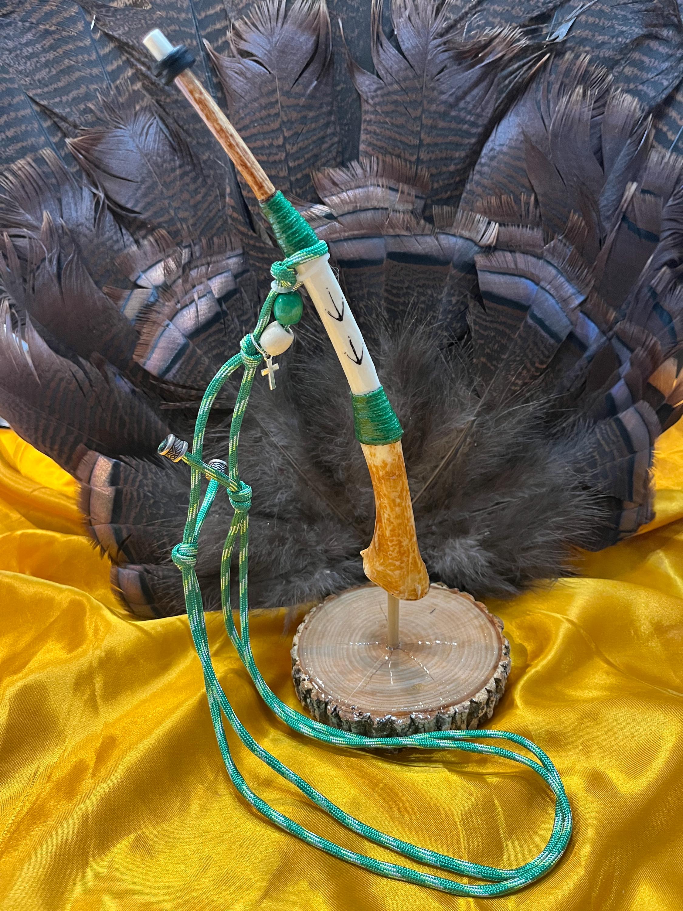 Handmade Wild Turkey Wing Bone Call With Lanyard and Stand - Etsy