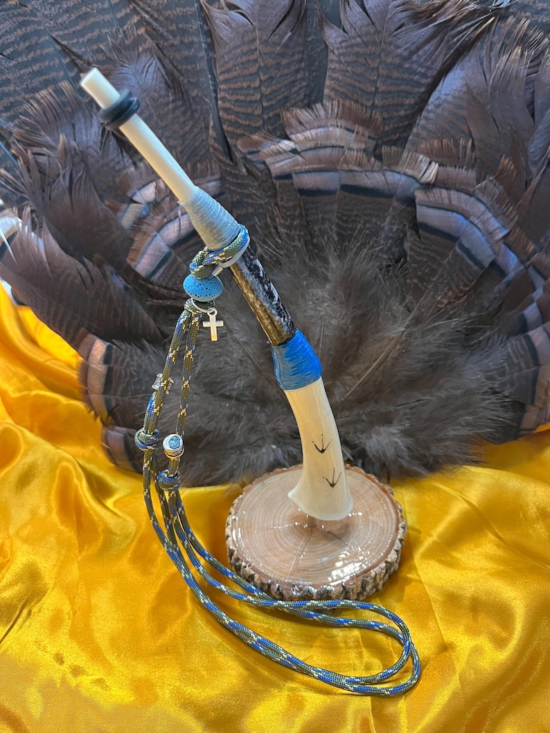 Handmade Wild Turkey Wing Bone Call With Lanyard and Stand - Etsy