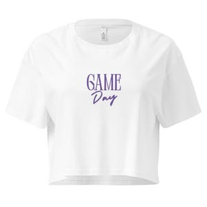game day cropped tee for women  | football season | football szn | yay sports | college football | go team |