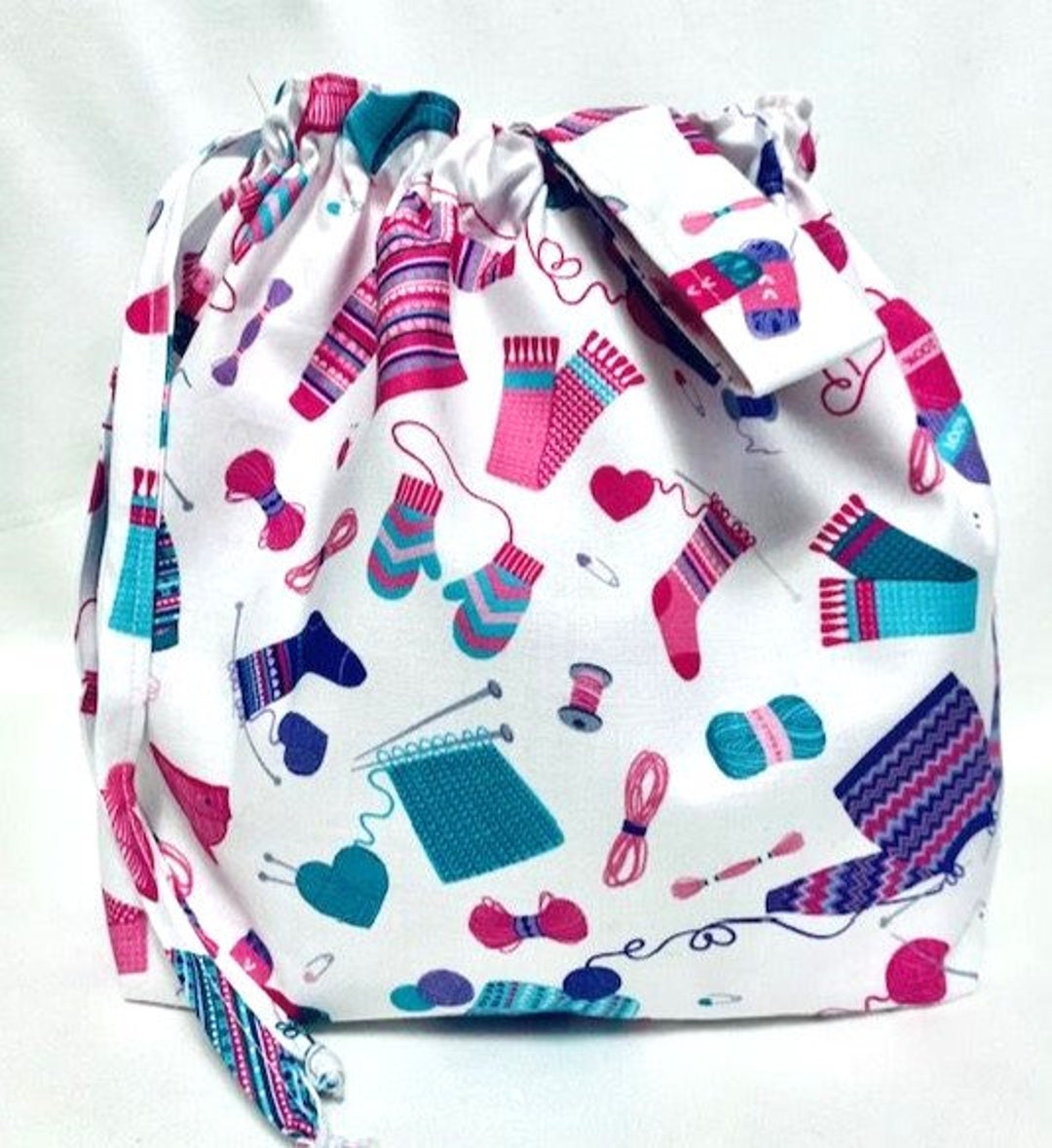 NEW Sock Box Bottom Knitting Project Bag Etsy