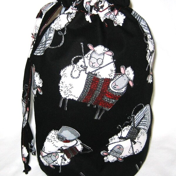 Small Knitting Project Bag - Do Ewe Knit Knitting Sheep