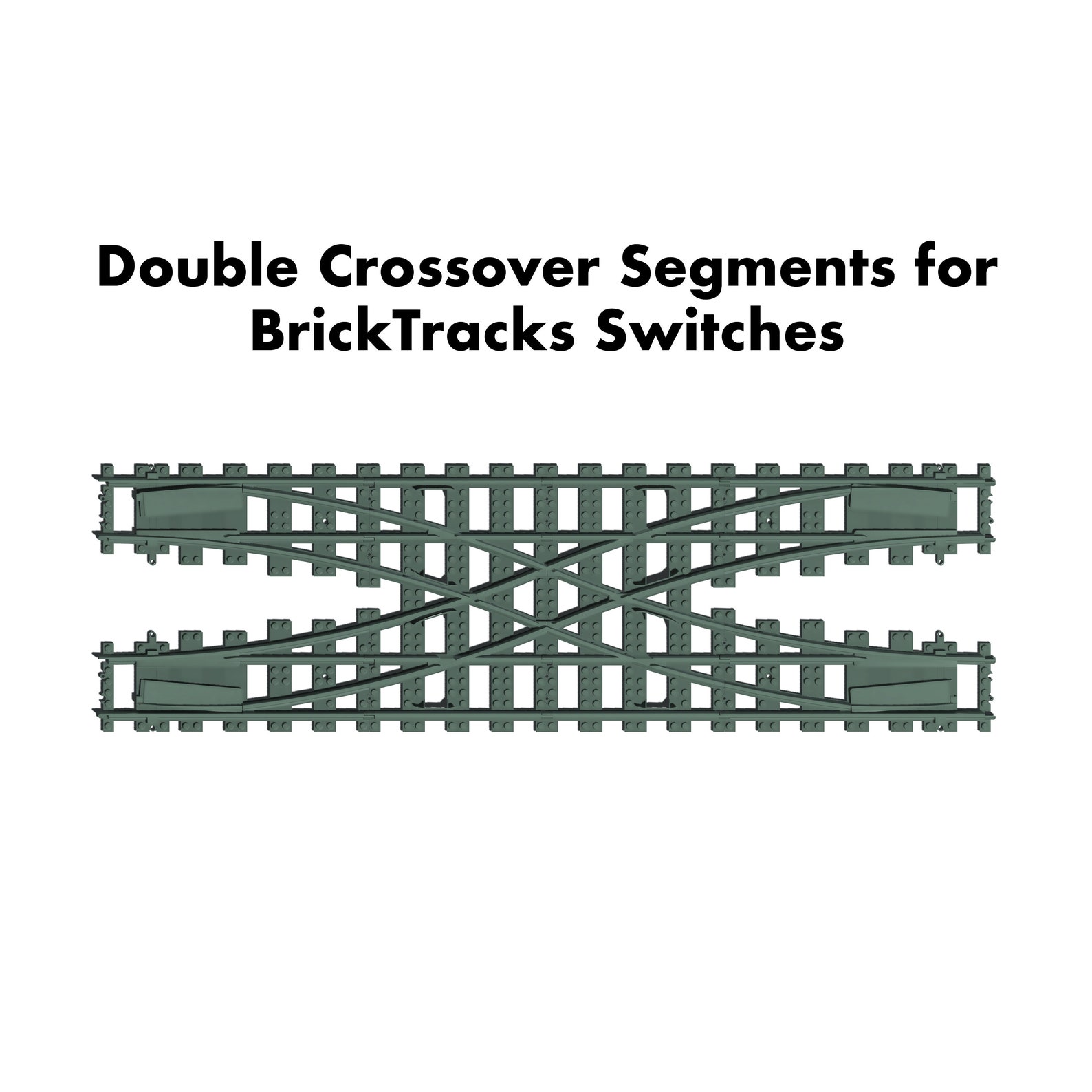R104 Double Crossover Segments for Bricktracks R104 Switches - Etsy