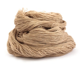 Undyed Tranquil Lace, silk baby camel laceweight yarn 100gram hank