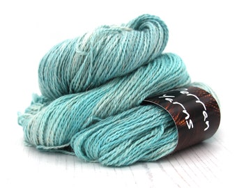 Seafoam, hand dyed DK Egyptian yarn