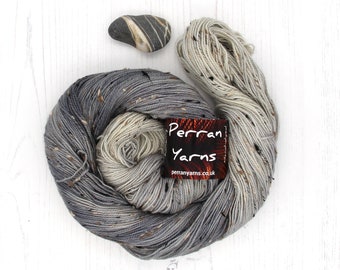 Pebble, 4ply Fleck hand dyed merino wool