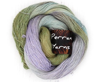 Sweet Pea, Egyptian Lace hand dyed yarn