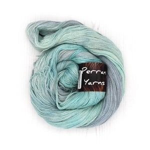 Riptide, Egyptian Lace luxury hand dyed yarn image 1