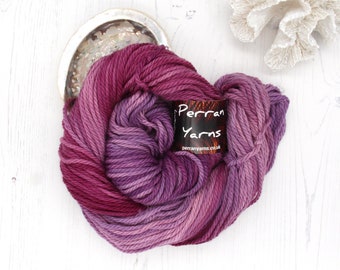 Blackcurrant Sorbet, hand dyed chunky pure merino wool