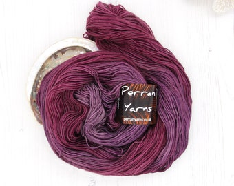 Blackcurrant Sorbet, hand dyed 4ply That Yak Sock yarn