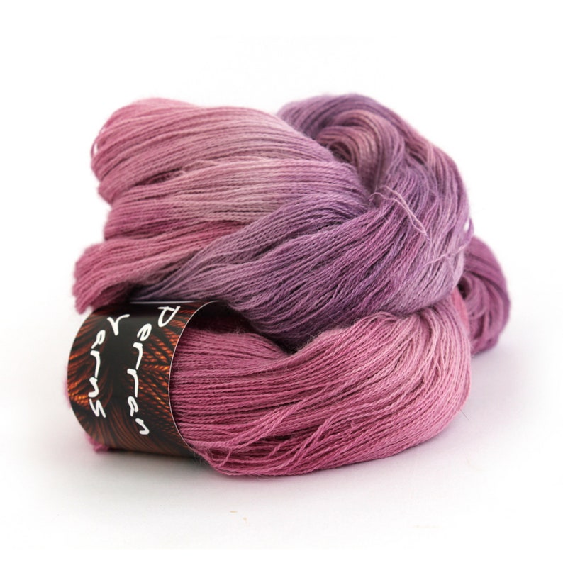 Blackcurrant Sorbet, Heavenly Lace hand dyed yarn zdjęcie 3