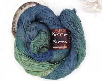 Morgawr, Laceweight Tranquil silk baby camel hand dyed yarn