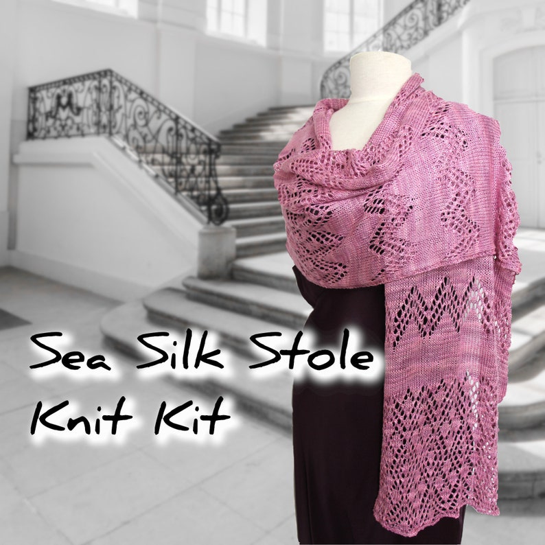 Sea Silk Stole knit kit