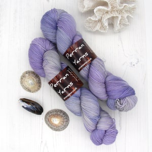 Fairy Dust, 4ply Sparkle merino wool hand dyed yarn image 2