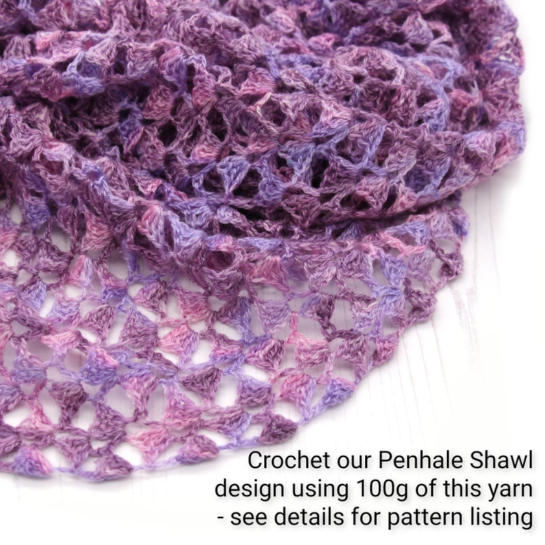 2ply Bright Lace tencel merino yarn hand-dyed in shade Galaxy image 7