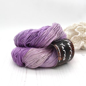 4ply silk seacell luxury yarn hand-dyed in shade Buddleia image 3