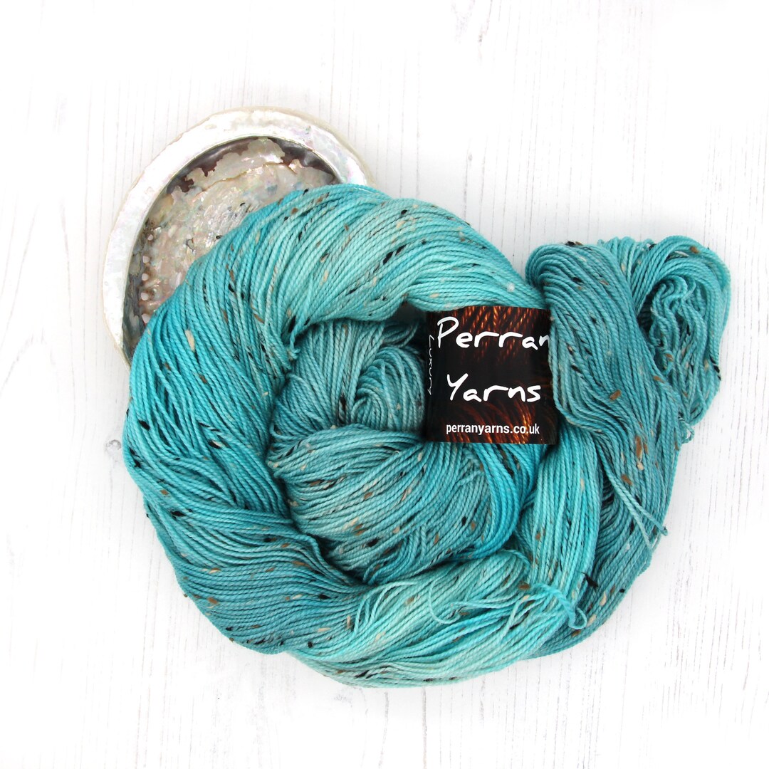 4ply Fleck Yarn in Handdyed Shade Seafoam Etsy UK