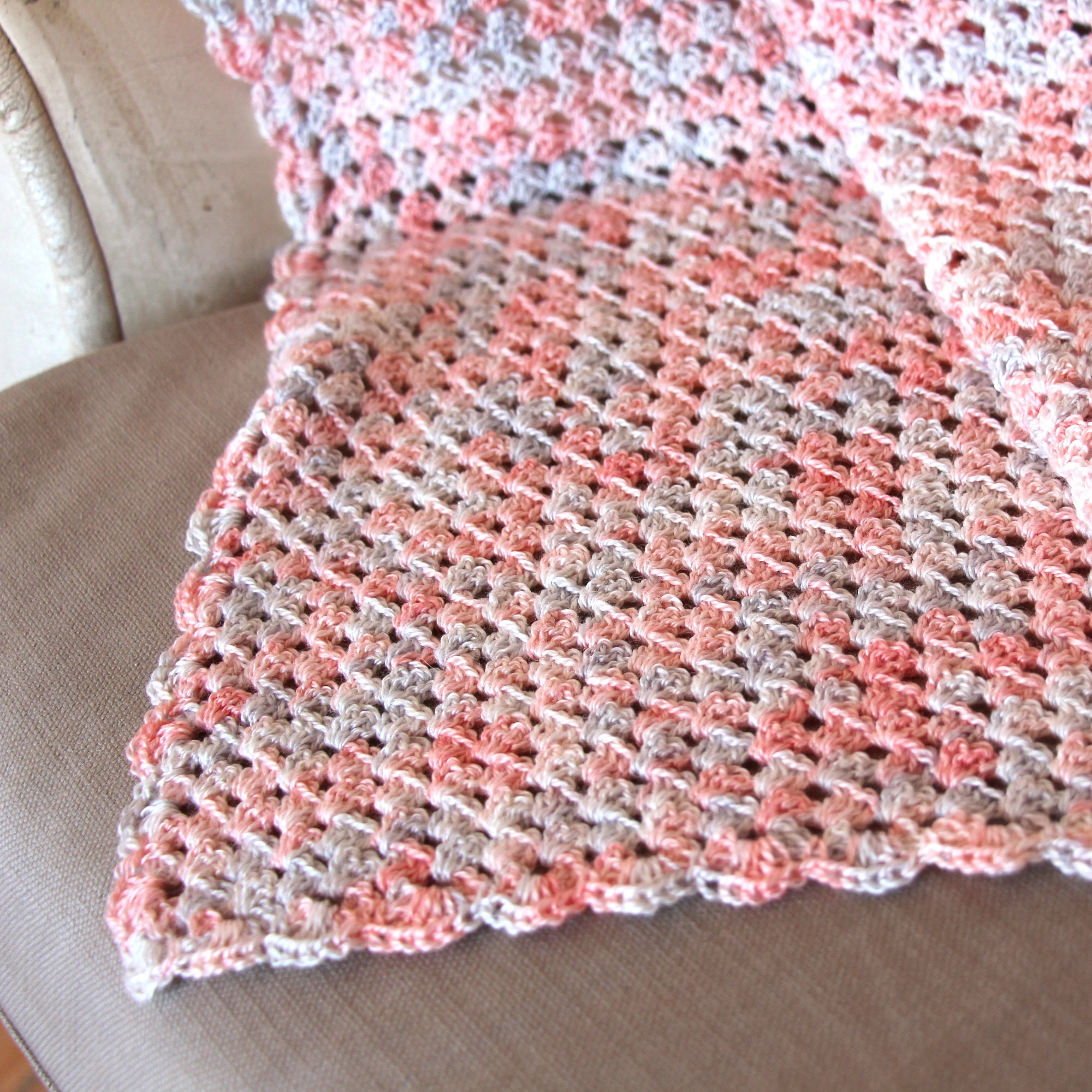 Snuggle corner to corner crochet blanket kit with handdyed Etsy