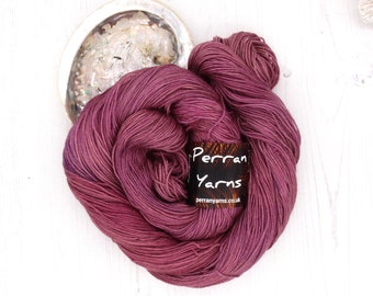 Blackcurrant Sorbet, 4ply Tranquil silk baby camel blend hand dyed luxury yarn