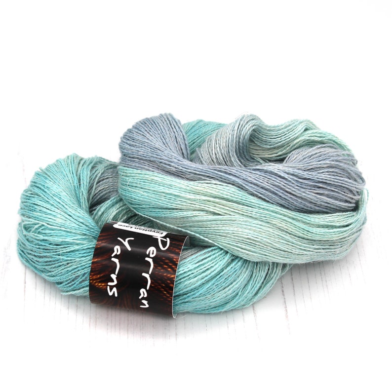 Riptide, Egyptian Lace luxury hand dyed yarn image 5