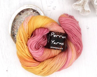 4ply Sparkle merino wool hand-dyed in colourway Fruit Salad