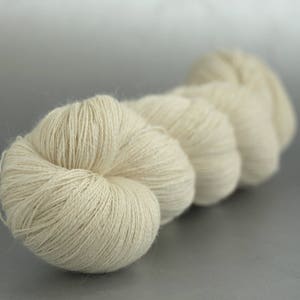 Heavenly Lace undyed baby alpaca silk cashmere laceweight yarn image 2