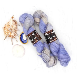 Purple Rhapsody, hand dyed chunky baby alpaca yarn