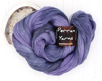 2ply Bright Lace tencel merino yarn hand-dyed in shade Galaxy