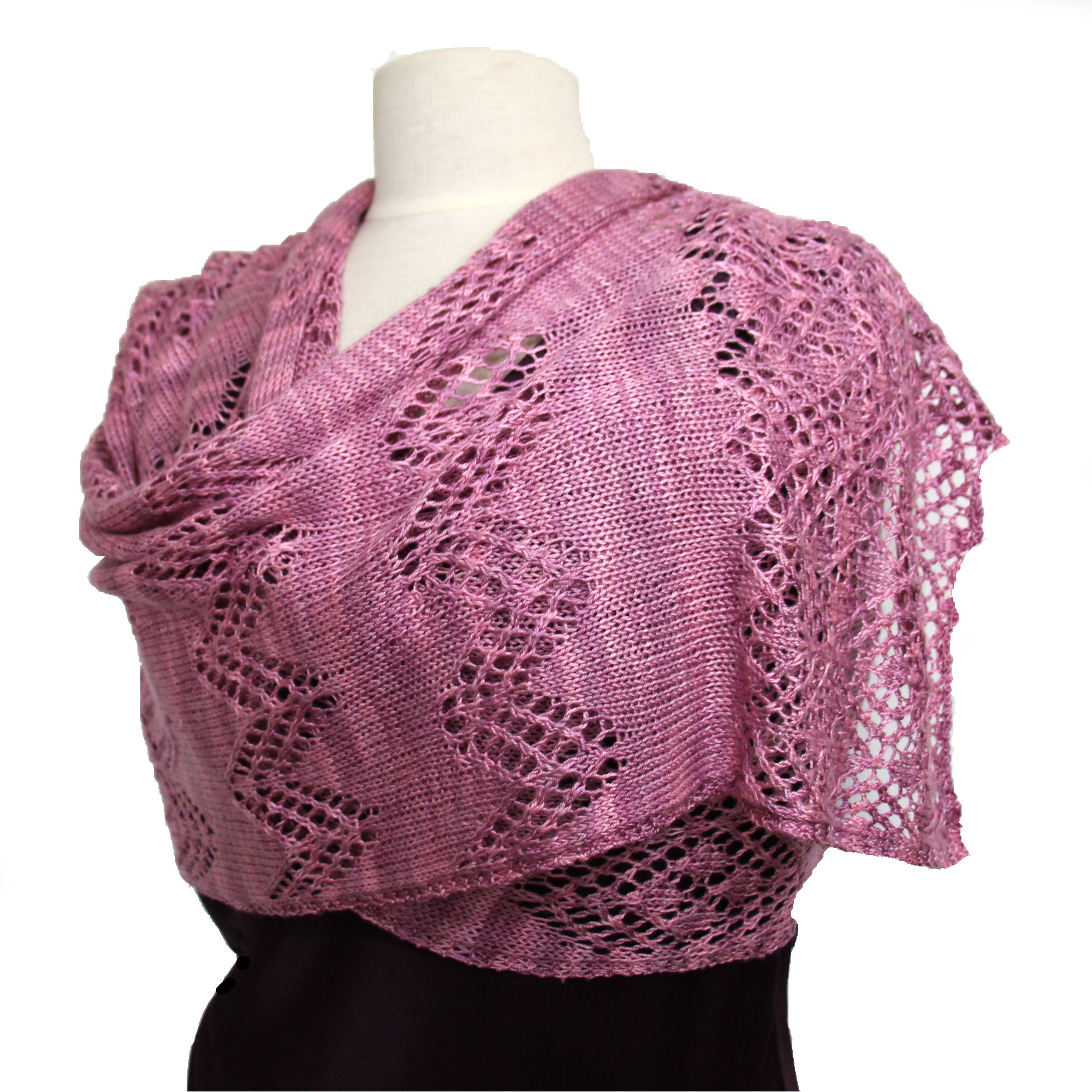 Sea Silk Stole Knit Kit With 4ply Silk Seacell Yarn, Choose Your 