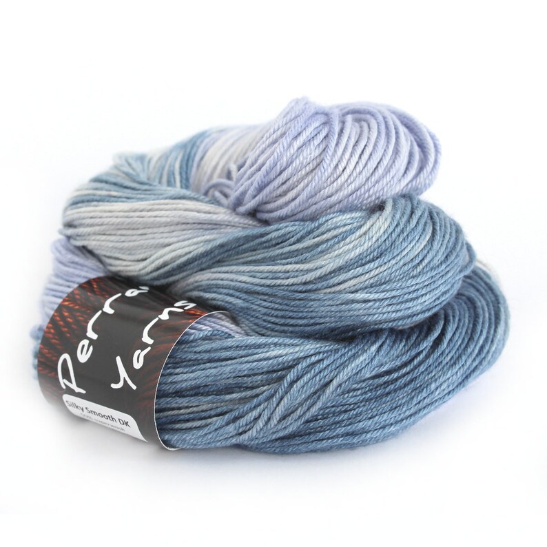 DK Silky Smooth Superwash Merino Wool Silk Blend Yarn Handdyed Etsy UK