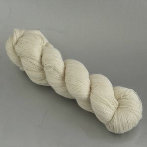 Heavenly Lace undyed baby alpaca silk cashmere laceweight yarn image 4