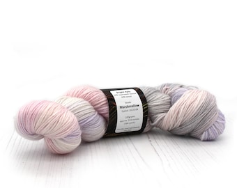 4ply tencel merino yarn handdyed in colourway Sweet Chestnut