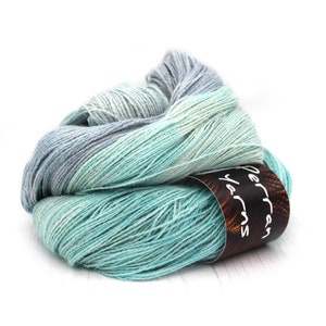 Riptide, Egyptian Lace luxury hand dyed yarn image 3