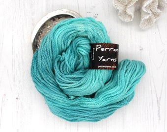 Seafoam, hand dyed chunky superwash merino wool