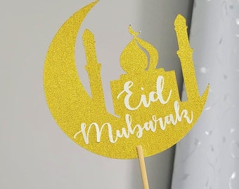 Eid Mubarak Cake Topper