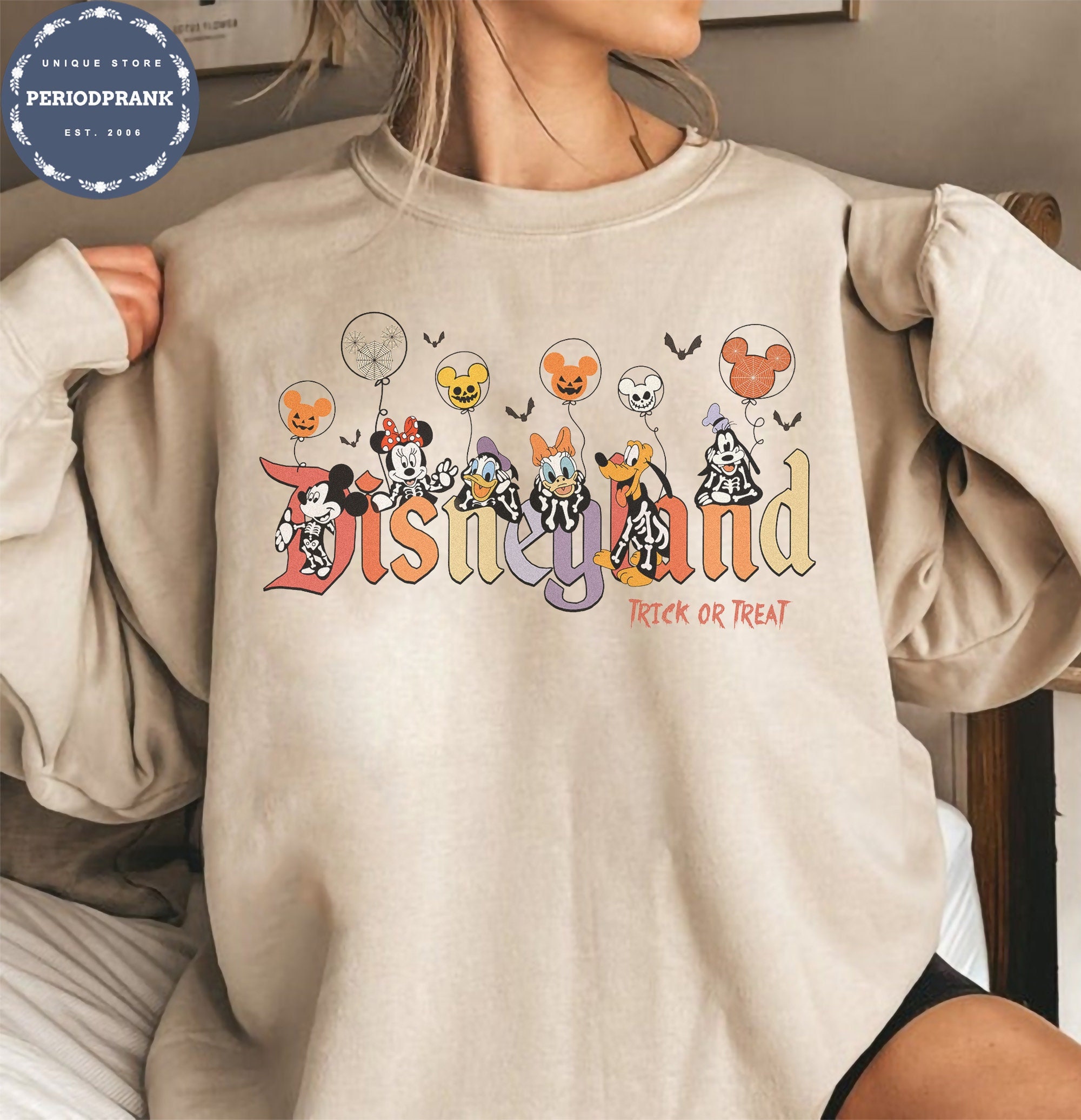 Vintage Disneyland Halloween Sweatshirt, Disney Halloween Sweatshirt