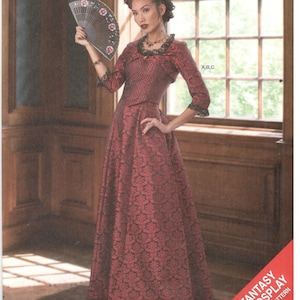 Eenvoud 9247 / 11003 Maat 6-14 of 14-22 Dames naaipatroon, steampunk, historische rok over de volledige lengte, top, bolero Cosplay fantasie