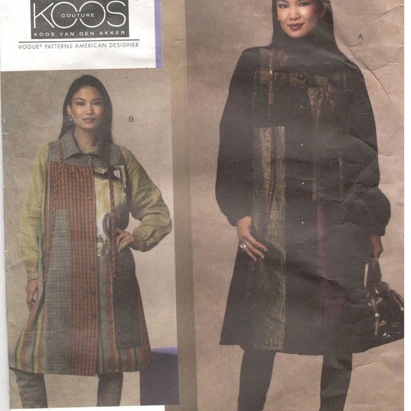 Vogue 1146 Size 16, 18, 20, 22 Women's plus size sewing pattern: Koos Van Den Akker coat, flared / a-line coat, American Designer jacket