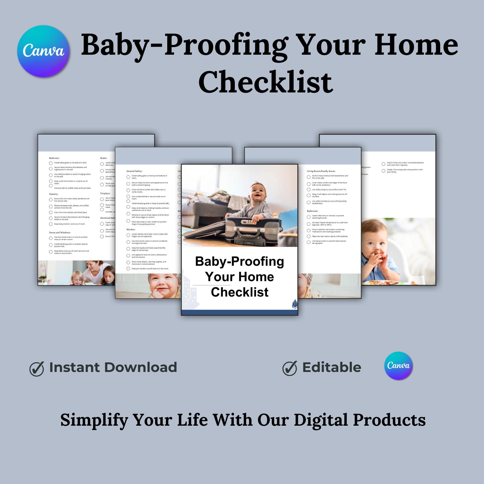 Baby Proofing Checklist.pdf Baby Care Printable Checklist, New Baby Proofing Checklist, Proofing ...